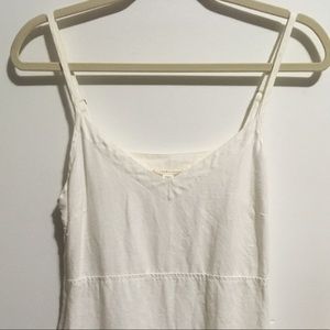 Eileen Fisher White Linen Tunic Tank Top
